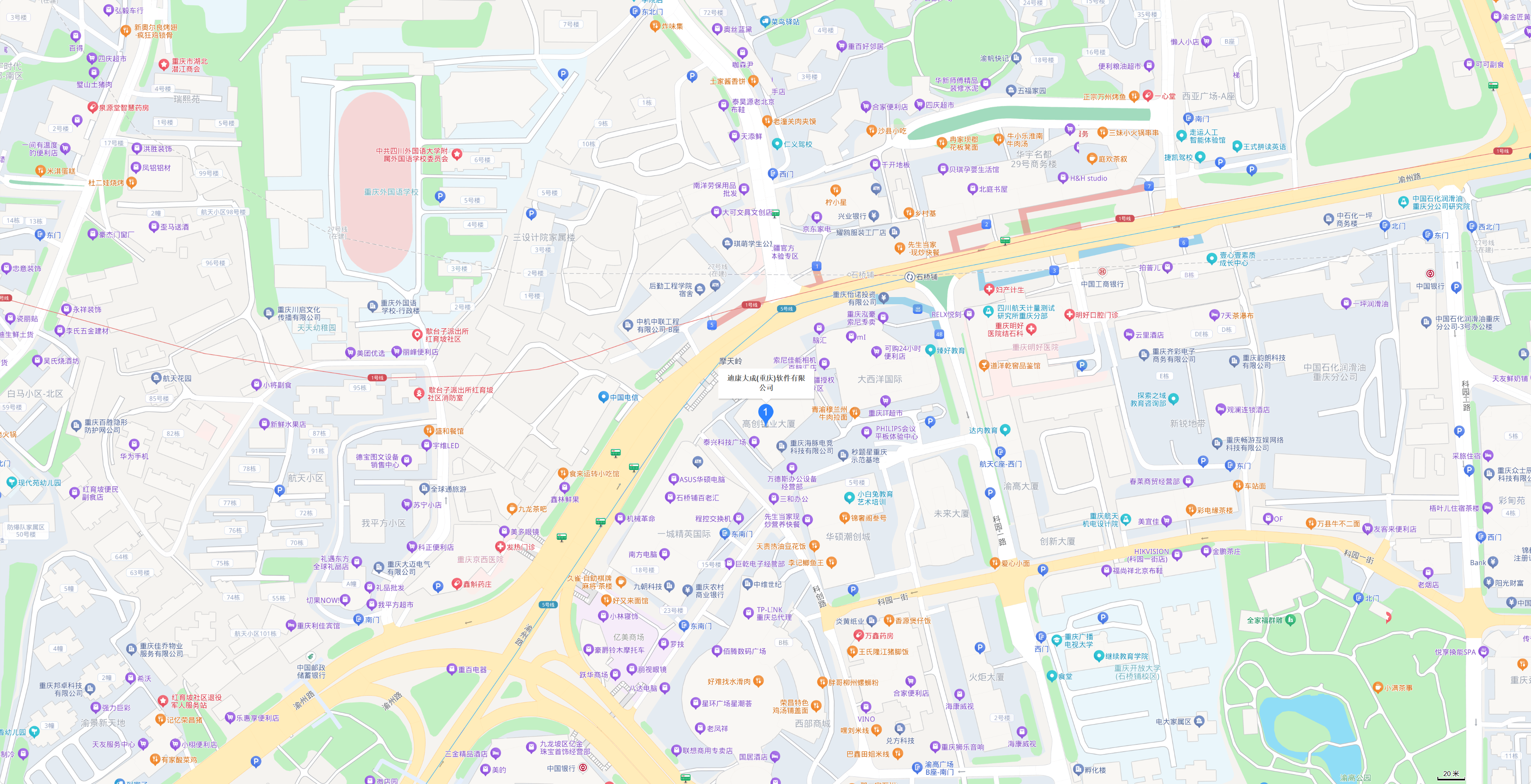 重庆总部地图